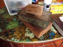 Vintage wooden boxes