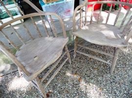 Beautiful old chairs, great to sip tea in