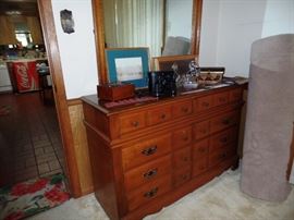 Maple dresser with lots of storage