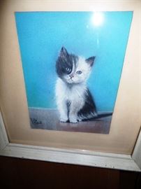 Original painting, kitty needs a new home!