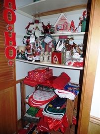 Lots of new and vintage Christmas and linen