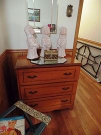 Maple dresser with terracotta angels