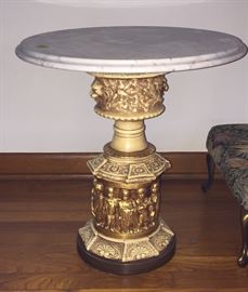 Marble topped plantstand/sidetable 