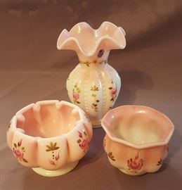 Matching Fenton Hand Painted Pieces