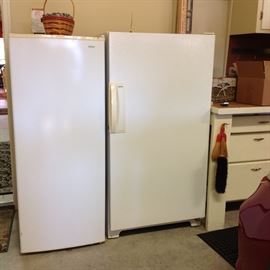 Upright Freezer and Refrigerator