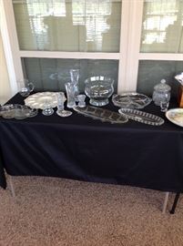 Mikasa, and various crystal and glassware