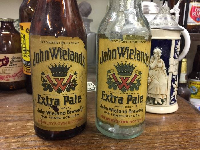 Antique San Francisco beer bottles