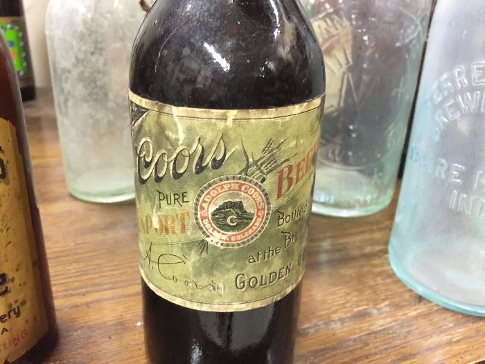 Oldest Coors beer label and bottle