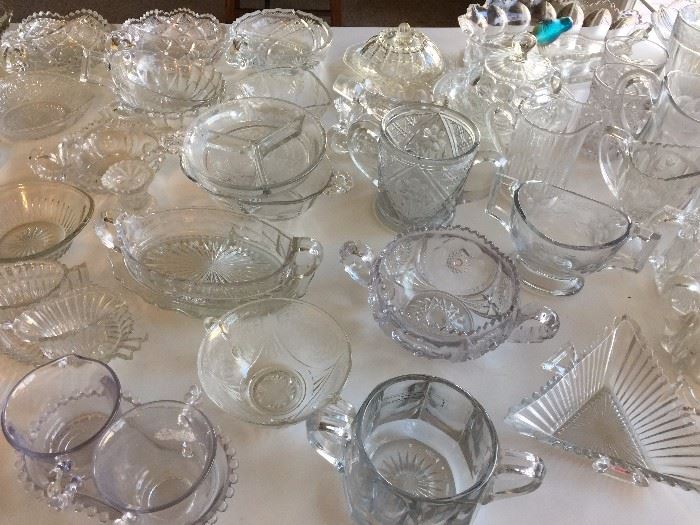 Large selection of antique Heisey glass - just stunning