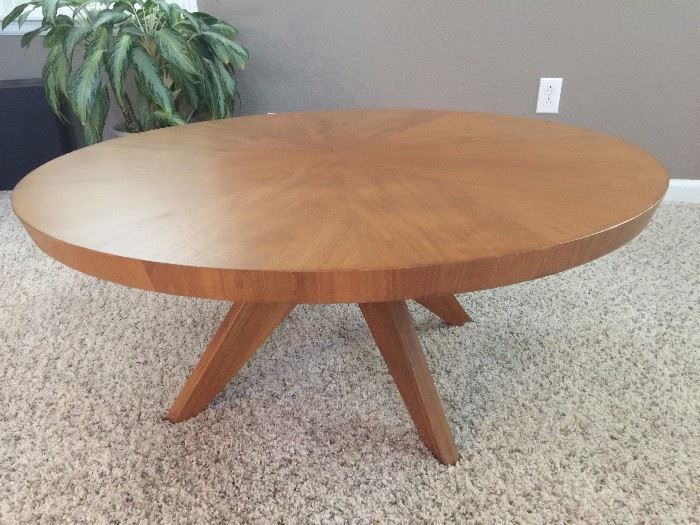 Contemporary round coffee table