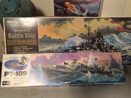 Vintage plastic model kits