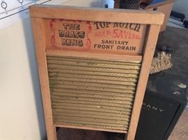 The Brass King laundry washboard