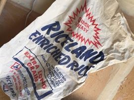 Old Riceland sack
