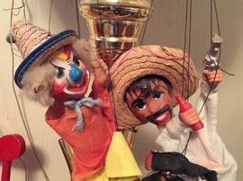 Vintage Mexican marionette puppets 

