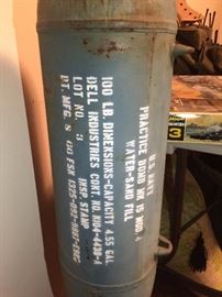 1960's MK15 Mod 4 Military Naval Practice Bomb