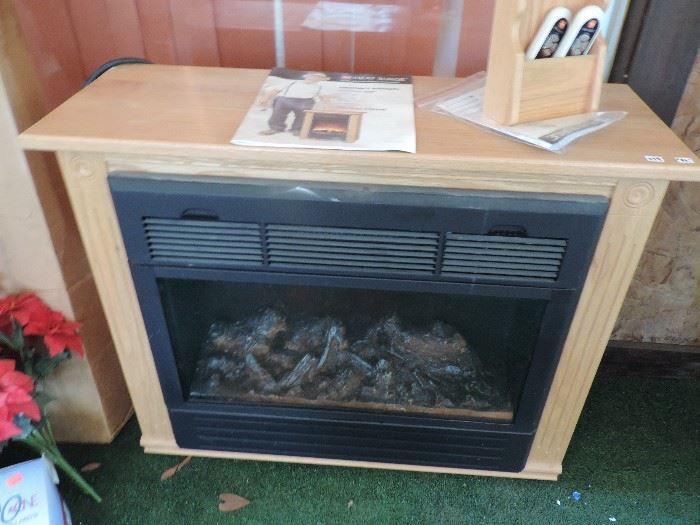 One of two Electric Fireplaces