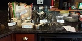 great collection of cook books and more kitchen items