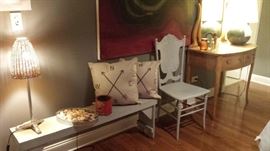 large painting... vintage furniture