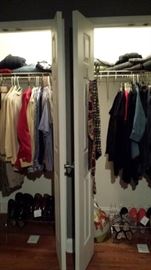 clothing, shoes, purses, scarves, etc.