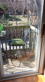 patio set, garden trellis, gnome house, etc.