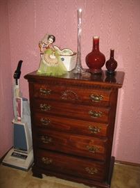 Matching chest of drawers and sweeper