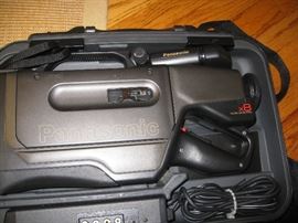 Panasonic camcorder with case