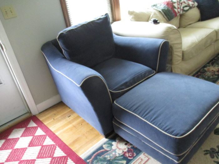 Chair with matching ottoman