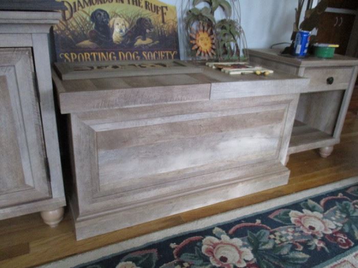 Wooden blanket chest