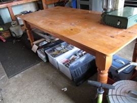 Wooden kitchen table