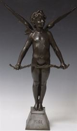 Lot 3015: Auguste Moreau (1835-1917), French Bronze, 23" View full catalog at www.slawinski.com