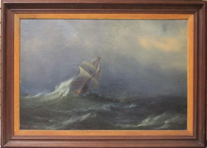 Lot 3121: Gideon Jacques Denny (1830-1886), Oil on canvas View full catalog at www.slawinski.com
