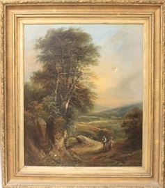 Lot 3123: John Barker (1824-1904), Oil on Canvas; View full catalog at www.slawinski.com