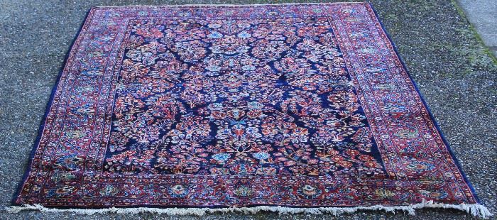 Lot 3142: Early 20th Century Sarouk Persian Carpet; Overall- 84 1/2" x 118 1/2" . View full catalog at www.slawinski.com