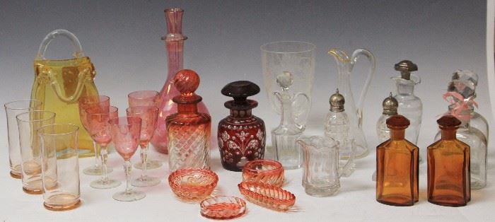 Lot 3402: Assortment of (27) Vintage Art Glass. View full catalog at www.slawinski.com