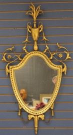 Lot 3322: Vintage Classical Style Painted Mirror, 47" View full catalog at www.slawinski.com