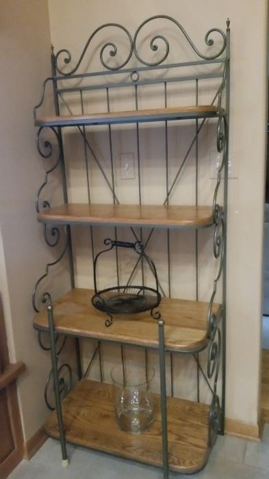 Bakers rack - 4 shelves - 2 approximately 15" 