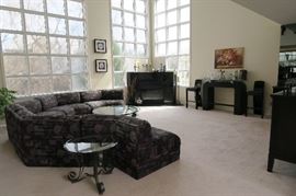 Thayer Coggan Sectional Sofa Couch 5 Sections.  56'' L x 48'' D x 30'' H, seat height 18''