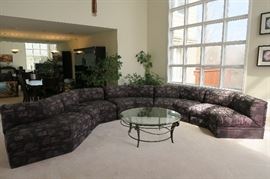Thayer Coggan Sectional Sofa Couch 5 Sections.  56'' L x 48'' D x 30'' H, seat height 18'' each section