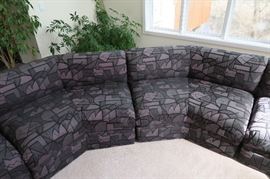 Thayer Coggan Sectional Sofa Couch 5 Sections.  56'' L x 48'' D x 30'' H, seat height 18'' each section