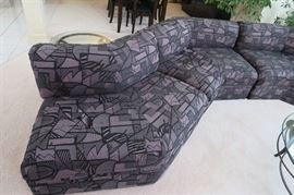 Thayer Coggan Sectional Sofa Couch 5 Sections.  56'' L x 48'' D x 30'' H, seat height 18'' each section