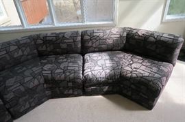 Thayer Coggan Sectional Sofa Couch 5 Sections.  56'' L x 48'' D x 30'' H, seat height 18'' each section