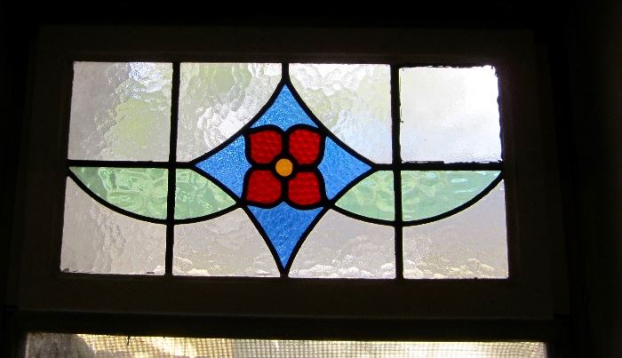 Stain glass window inserts - 4 total