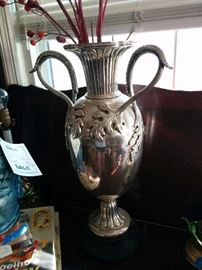 Monumental metal vase