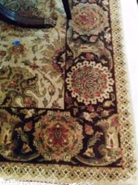 Corner of Oriental rug