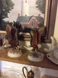 Eagle Ceramic Figures