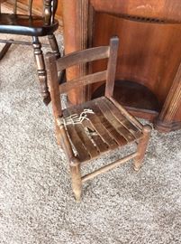 Primitive child's chair