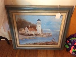 Lighthouse painting
