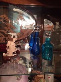 scent bottles and oriental carvings