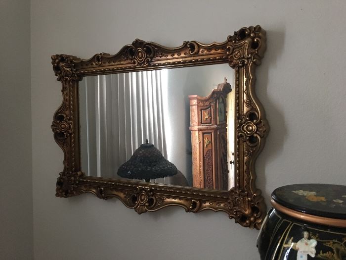 large gold mirror 