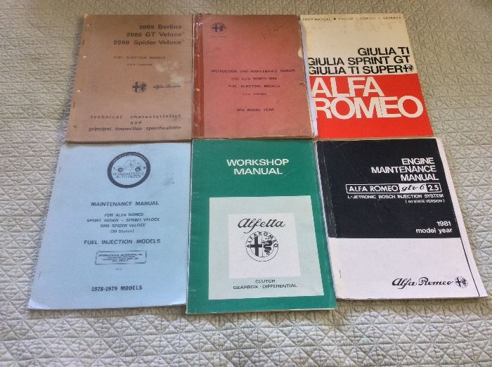 Alfa Romeo manuals. 